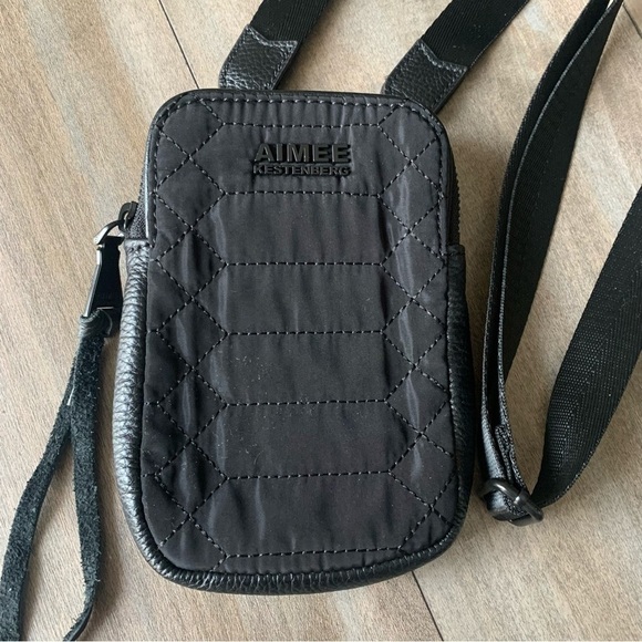 Aimee Kestenberg Just Saying cross body bag quilted nylon black - Picture 5 of 8